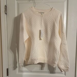 NWT Workshop Republic Clothing Bamboo Ivory Quilted Top